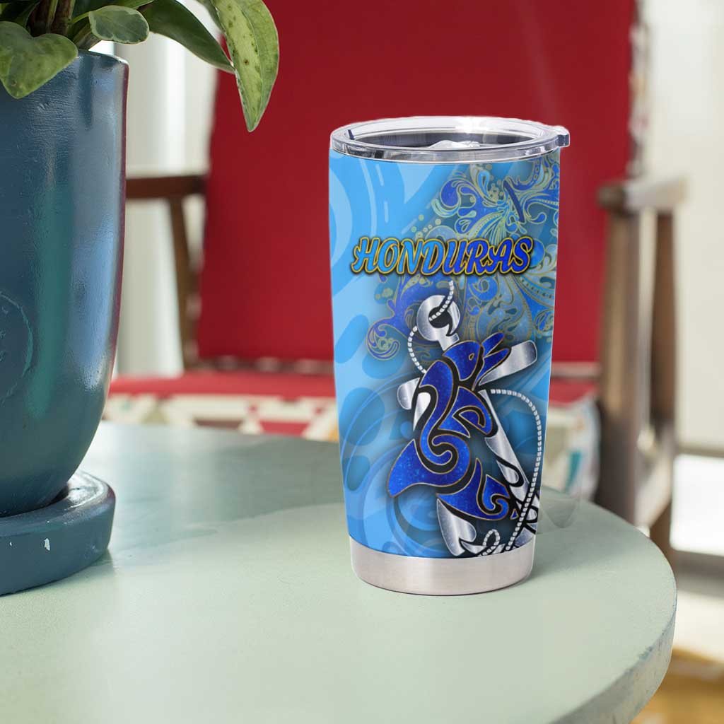Ocean Spirit of Honduras Tumbler Cup Anchored in Honduran Pride - Aussie Hoodie