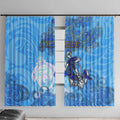 Ocean Spirit of Honduras Window Curtain Anchored in Honduran Pride - Aussie Hoodie