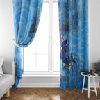 Ocean Spirit of Honduras Window Curtain Anchored in Honduran Pride - Aussie Hoodie
