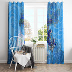 Ocean Spirit of Honduras Window Curtain Anchored in Honduran Pride - Aussie Hoodie