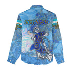 Ocean Spirit of Honduras Women Casual Shirt Anchored in Honduran Pride - Aussie Hoodie