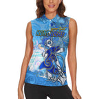Ocean Spirit of Honduras Women Sleeveless Polo Shirt Anchored in Honduran Pride - Aussie Hoodie