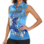 Ocean Spirit of Honduras Women Sleeveless Polo Shirt Anchored in Honduran Pride - Aussie Hoodie