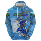 Ocean Spirit of Honduras Zip Hoodie Anchored in Honduran Pride - Aussie Hoodie