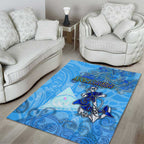 Ocean Spirit of Nicaragua Area Rug Anchored in Nicaraguan Pride - Aussie Hoodie