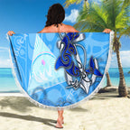 Ocean Spirit of Nicaragua Beach Blanket Anchored in Nicaraguan Pride - Aussie Hoodie