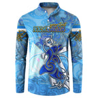 Ocean Spirit of Nicaragua Button Sweatshirt Anchored in Nicaraguan Pride - Aussie Hoodie