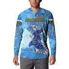 Ocean Spirit of Nicaragua Button Sweatshirt Anchored in Nicaraguan Pride - Aussie Hoodie