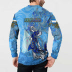 Ocean Spirit of Nicaragua Button Sweatshirt Anchored in Nicaraguan Pride - Aussie Hoodie