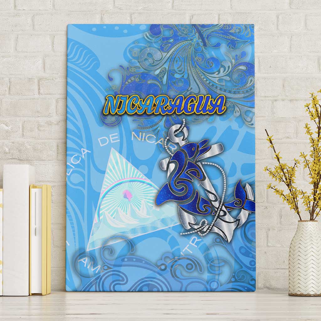 Ocean Spirit of Nicaragua Canvas Wall Art Anchored in Nicaraguan Pride - Aussie Hoodie