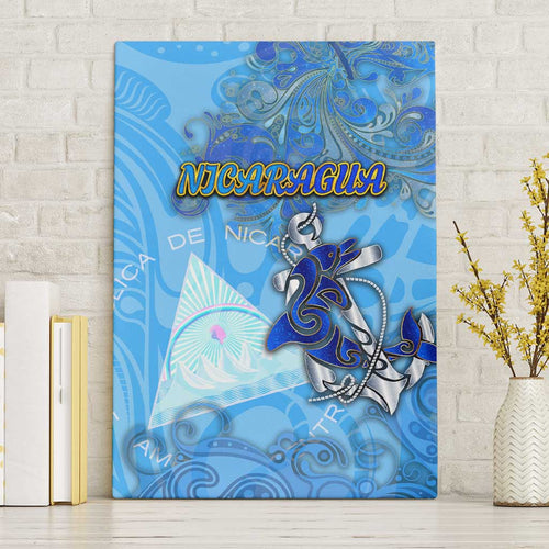 Ocean Spirit of Nicaragua Canvas Wall Art Anchored in Nicaraguan Pride - Aussie Hoodie