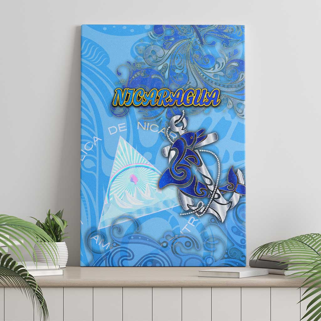 Ocean Spirit of Nicaragua Canvas Wall Art Anchored in Nicaraguan Pride - Aussie Hoodie