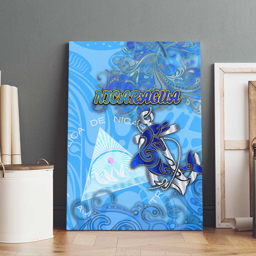 Ocean Spirit of Nicaragua Canvas Wall Art Anchored in Nicaraguan Pride - Aussie Hoodie