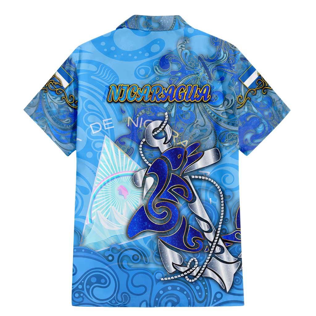Ocean Spirit of Nicaragua Family Matching Mermaid Dress and Hawaiian Shirt Anchored in Nicaraguan Pride - Aussie Hoodie