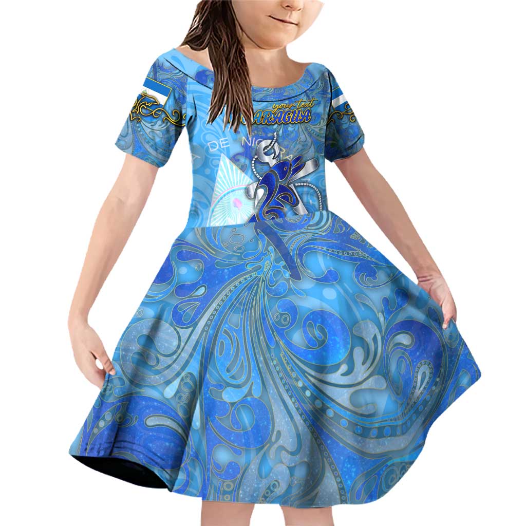 Ocean Spirit of Nicaragua Family Matching Off Shoulder Short Dress and Hawaiian Shirt Anchored in Nicaraguan Pride - Aussie Hoodie