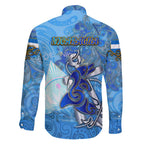 Ocean Spirit of Nicaragua Family Matching Puletasi and Hawaiian Shirt Anchored in Nicaraguan Pride - Aussie Hoodie