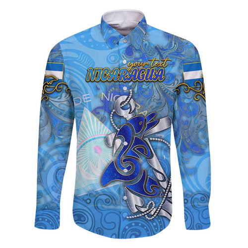 Ocean Spirit of Nicaragua Family Matching Summer Maxi Dress and Hawaiian Shirt Anchored in Nicaraguan Pride - Aussie Hoodie