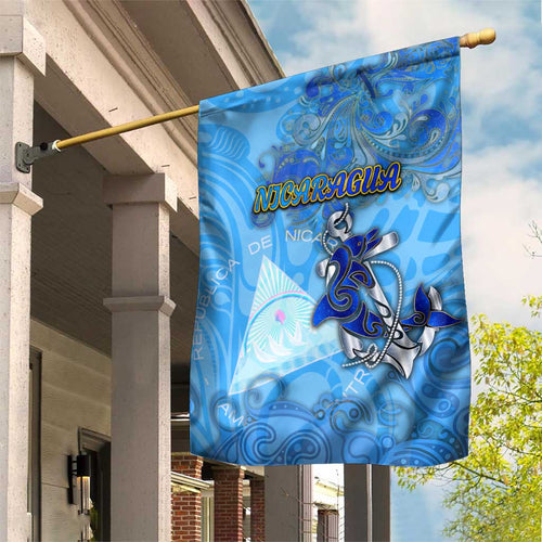 Ocean Spirit of Nicaragua Garden Flag Anchored in Nicaraguan Pride - Aussie Hoodie