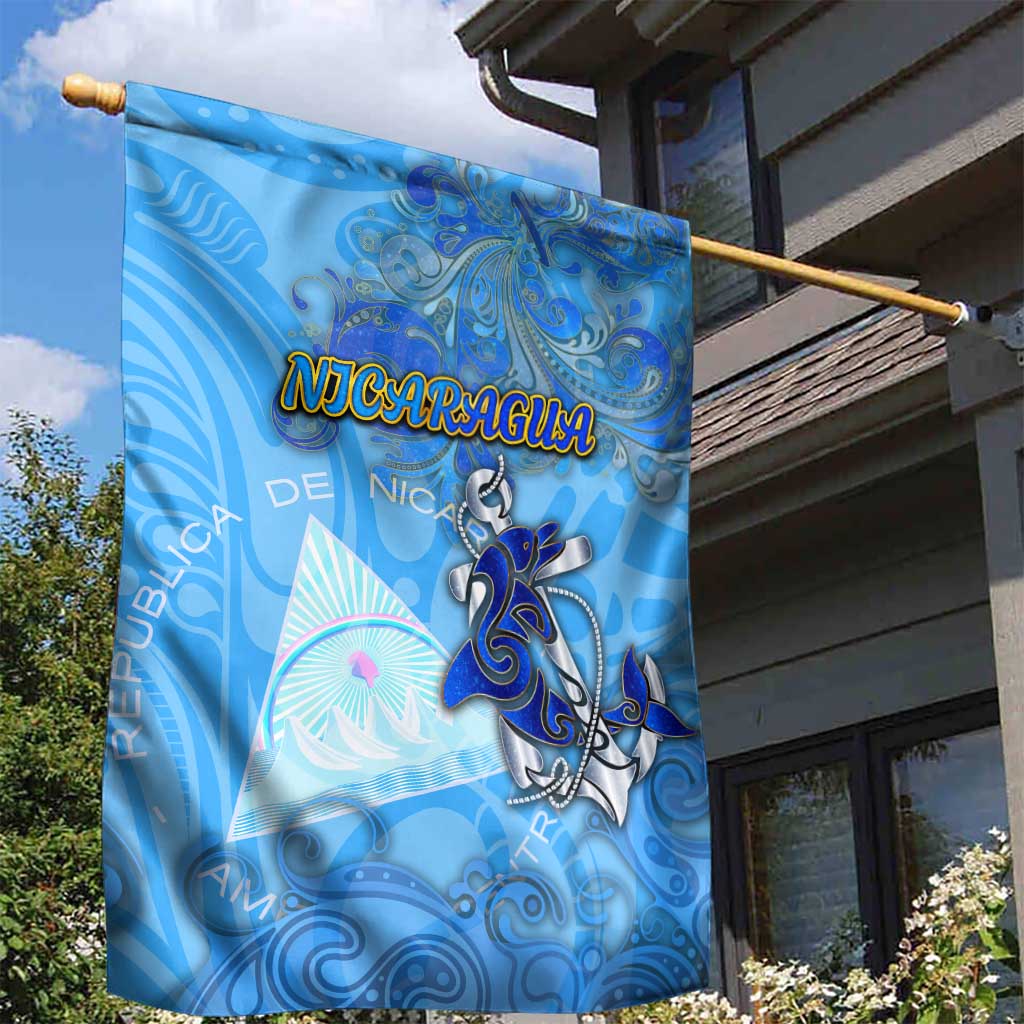 Ocean Spirit of Nicaragua Garden Flag Anchored in Nicaraguan Pride - Aussie Hoodie