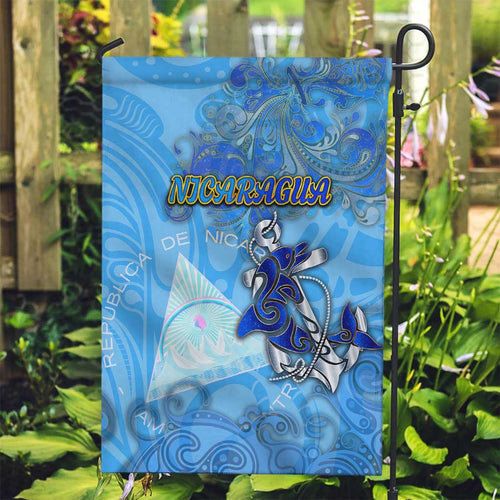 Ocean Spirit of Nicaragua Garden Flag Anchored in Nicaraguan Pride - Aussie Hoodie