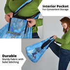 Ocean Spirit of Nicaragua Grocery Bag Anchored in Nicaraguan Pride - Aussie Hoodie