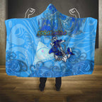 Ocean Spirit of Nicaragua Hooded Blanket Anchored in Nicaraguan Pride - Aussie Hoodie