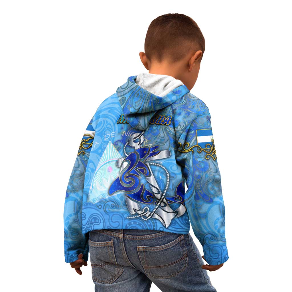 Ocean Spirit of Nicaragua Kid Hoodie Anchored in Nicaraguan Pride - Aussie Hoodie