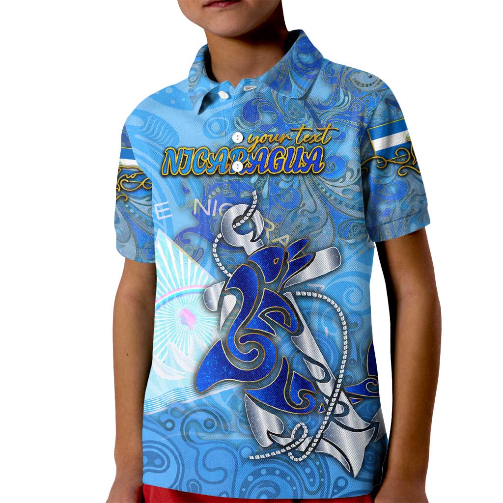 Ocean Spirit of Nicaragua Kid Polo Shirt Anchored in Nicaraguan Pride - Aussie Hoodie