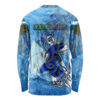 Ocean Spirit of Nicaragua Long Sleeve Shirt Anchored in Nicaraguan Pride - Aussie Hoodie