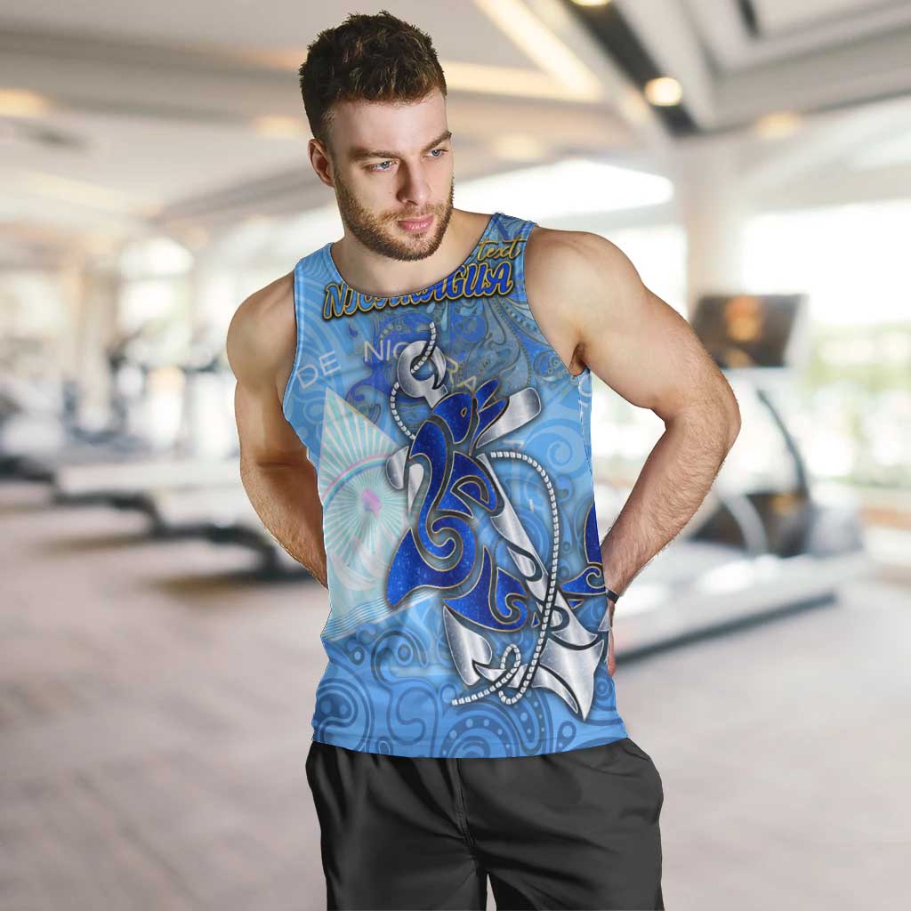 Ocean Spirit of Nicaragua Men Tank Top Anchored in Nicaraguan Pride - Aussie Hoodie