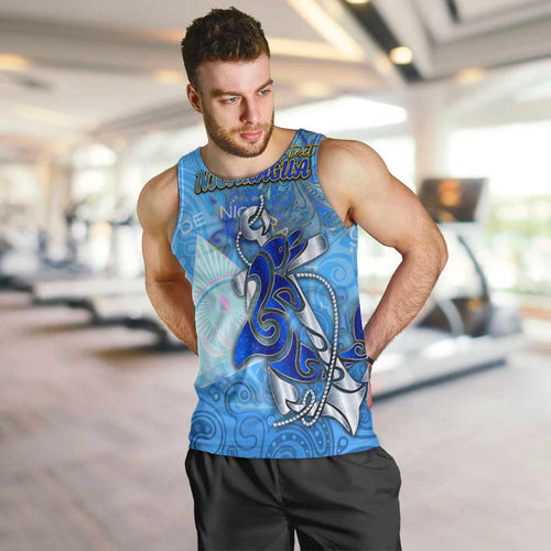 Ocean Spirit of Nicaragua Men Tank Top Anchored in Nicaraguan Pride - Aussie Hoodie
