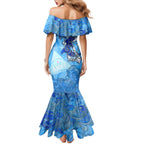 Ocean Spirit of Nicaragua Mermaid Dress Anchored in Nicaraguan Pride - Aussie Hoodie