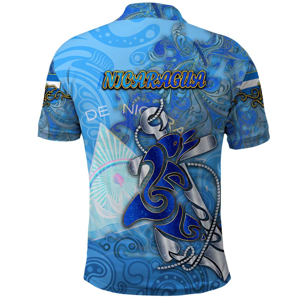 Ocean Spirit of Nicaragua Polo Shirt Anchored in Nicaraguan Pride - Aussie Hoodie