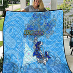 Ocean Spirit of Nicaragua Quilt Anchored in Nicaraguan Pride - Aussie Hoodie