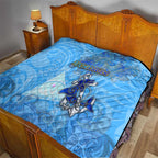 Ocean Spirit of Nicaragua Quilt Anchored in Nicaraguan Pride - Aussie Hoodie