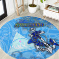 Ocean Spirit of Nicaragua Round Carpet Anchored in Nicaraguan Pride - Aussie Hoodie
