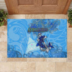 Ocean Spirit of Nicaragua Rubber Doormat Anchored in Nicaraguan Pride - Aussie Hoodie