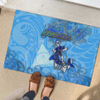 Ocean Spirit of Nicaragua Rubber Doormat Anchored in Nicaraguan Pride - Aussie Hoodie