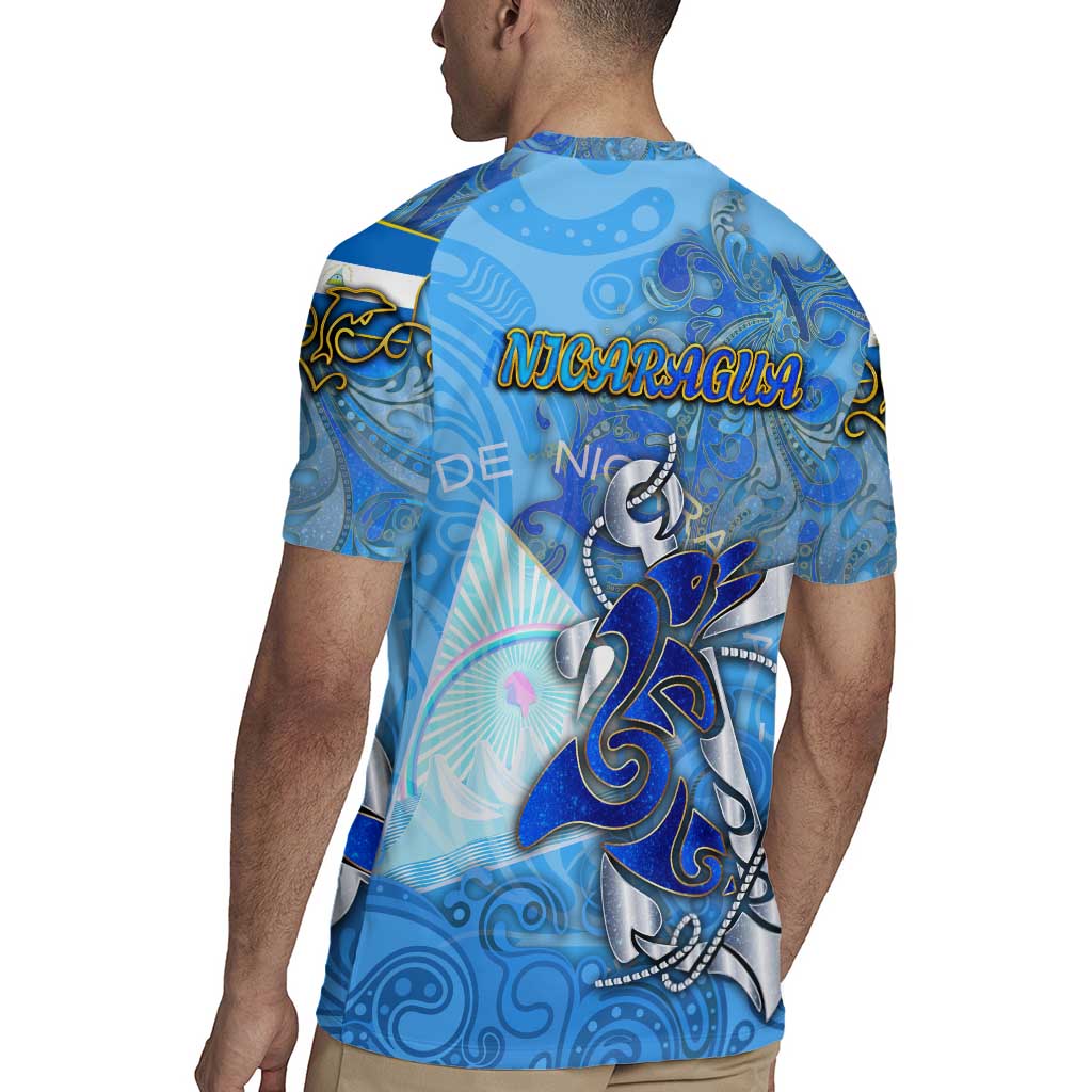 Ocean Spirit of Nicaragua Rugby Jersey Anchored in Nicaraguan Pride - Aussie Hoodie