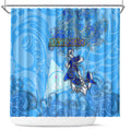 Ocean Spirit of Nicaragua Shower Curtain Anchored in Nicaraguan Pride - Aussie Hoodie