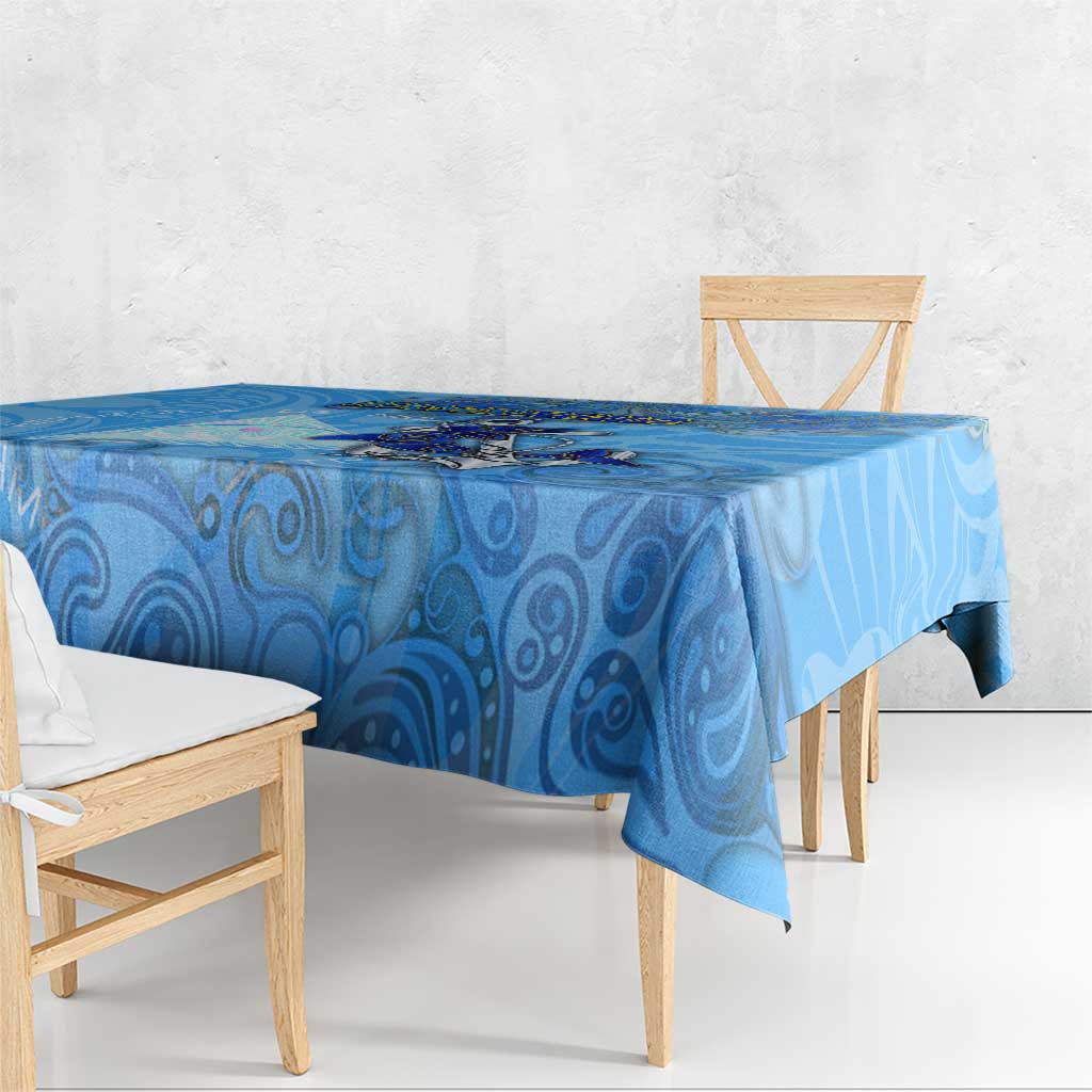 Ocean Spirit of Nicaragua Tablecloth Anchored in Nicaraguan Pride - Aussie Hoodie