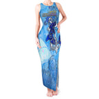 Ocean Spirit of Nicaragua Tank Maxi Dress Anchored in Nicaraguan Pride - Aussie Hoodie