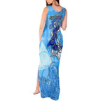 Ocean Spirit of Nicaragua Tank Maxi Dress Anchored in Nicaraguan Pride - Aussie Hoodie