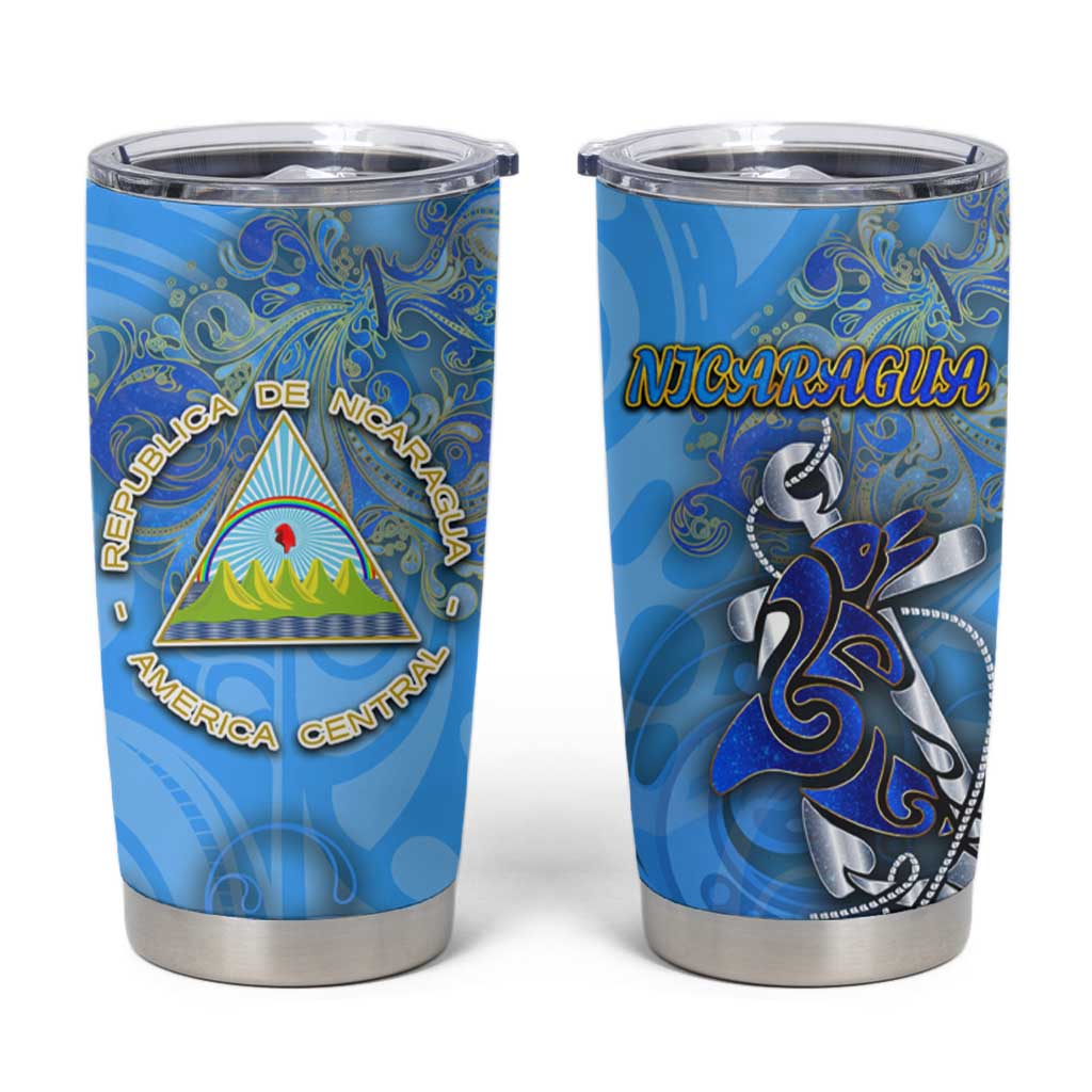 Ocean Spirit of Nicaragua Tumbler Cup Anchored in Nicaraguan Pride - Aussie Hoodie