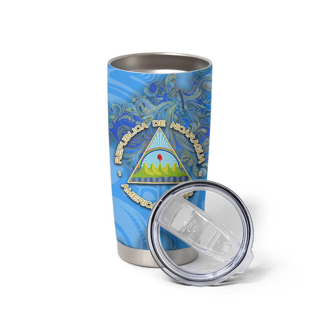Ocean Spirit of Nicaragua Tumbler Cup Anchored in Nicaraguan Pride - Aussie Hoodie