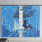 Ocean Spirit of Nicaragua Window Curtain Anchored in Nicaraguan Pride - Aussie Hoodie