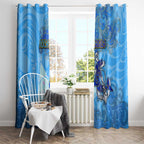 Ocean Spirit of Nicaragua Window Curtain Anchored in Nicaraguan Pride - Aussie Hoodie
