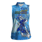 Ocean Spirit of Nicaragua Women Sleeveless Polo Shirt Anchored in Nicaraguan Pride - Aussie Hoodie