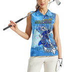 Ocean Spirit of Nicaragua Women Sleeveless Polo Shirt Anchored in Nicaraguan Pride - Aussie Hoodie