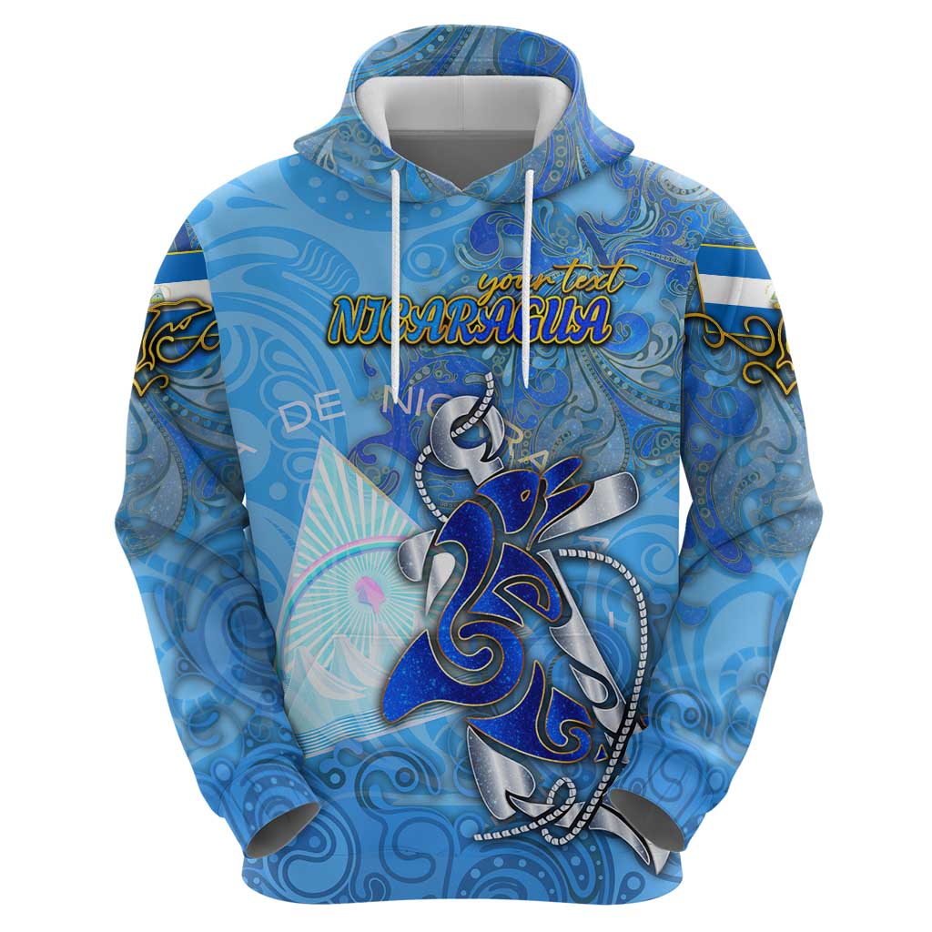 Ocean Spirit of Nicaragua Zip Hoodie Anchored in Nicaraguan Pride - Aussie Hoodie